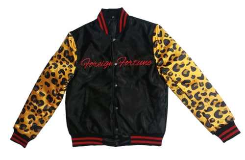 Cheetah Sleeve Starter Jacket